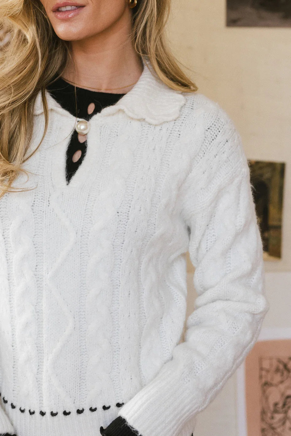 Ivy Cable Knit Sweater FINAL SALE