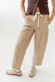 Khai Cropped Pants in Tan FINAL SALE