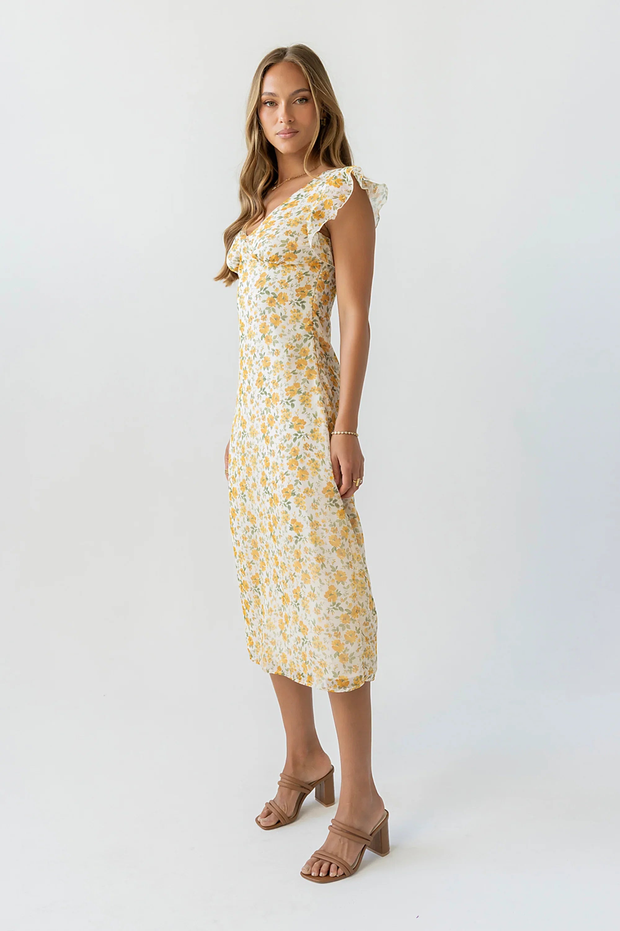 Avery Floral Midi Dress