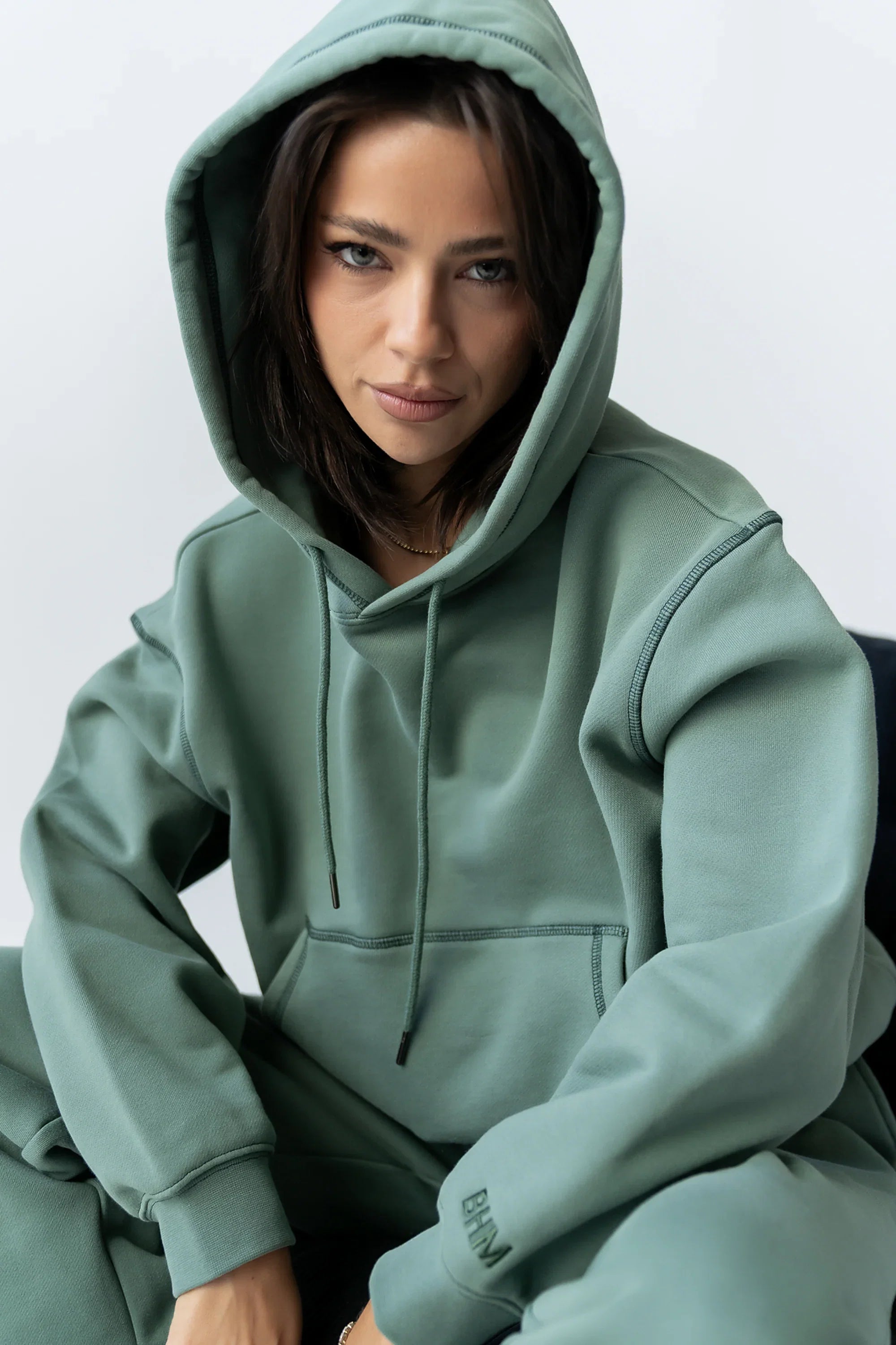Mozie Contrast Sweatshirt in Teal