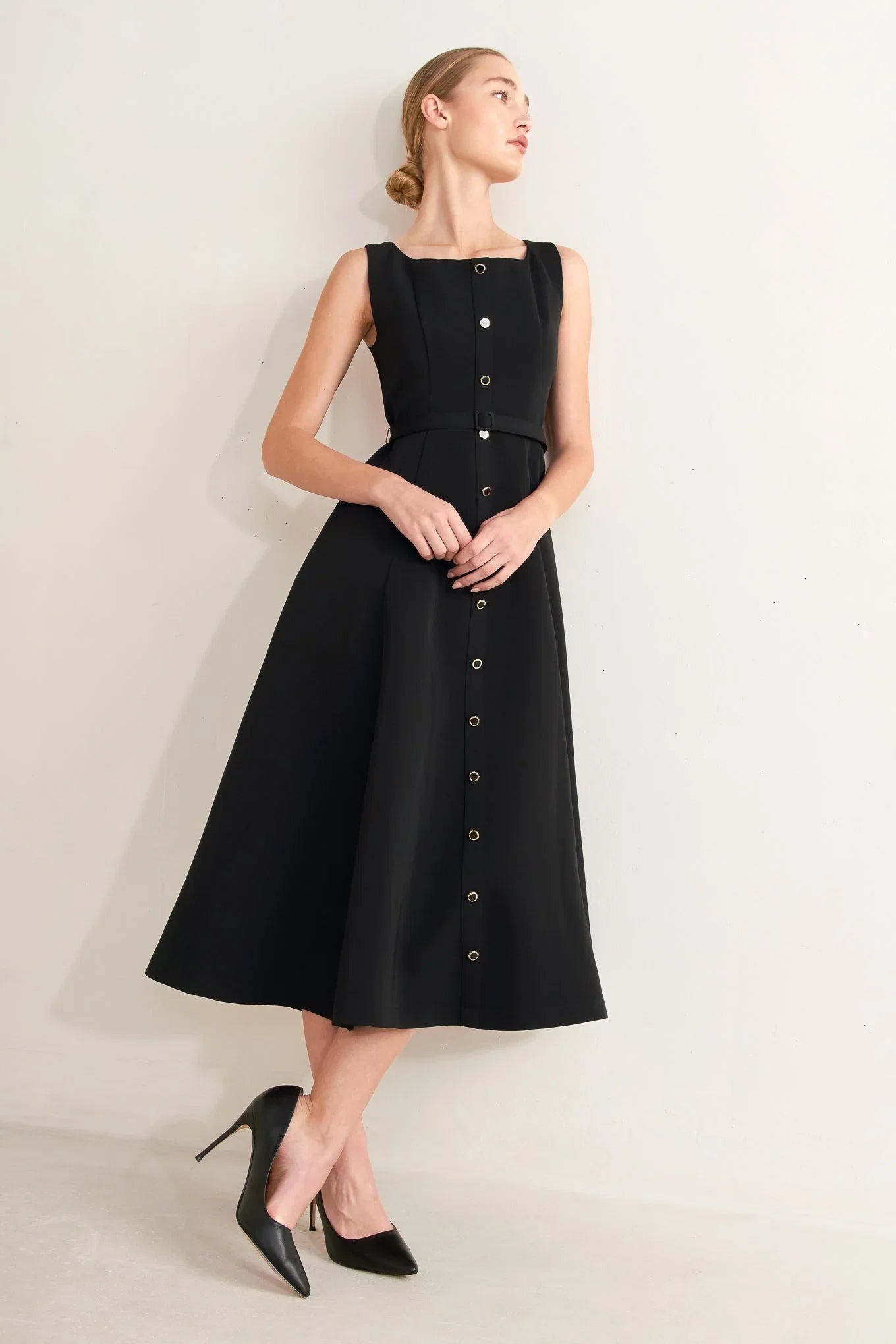 PARIS AFTER DARK MIDI DRESS