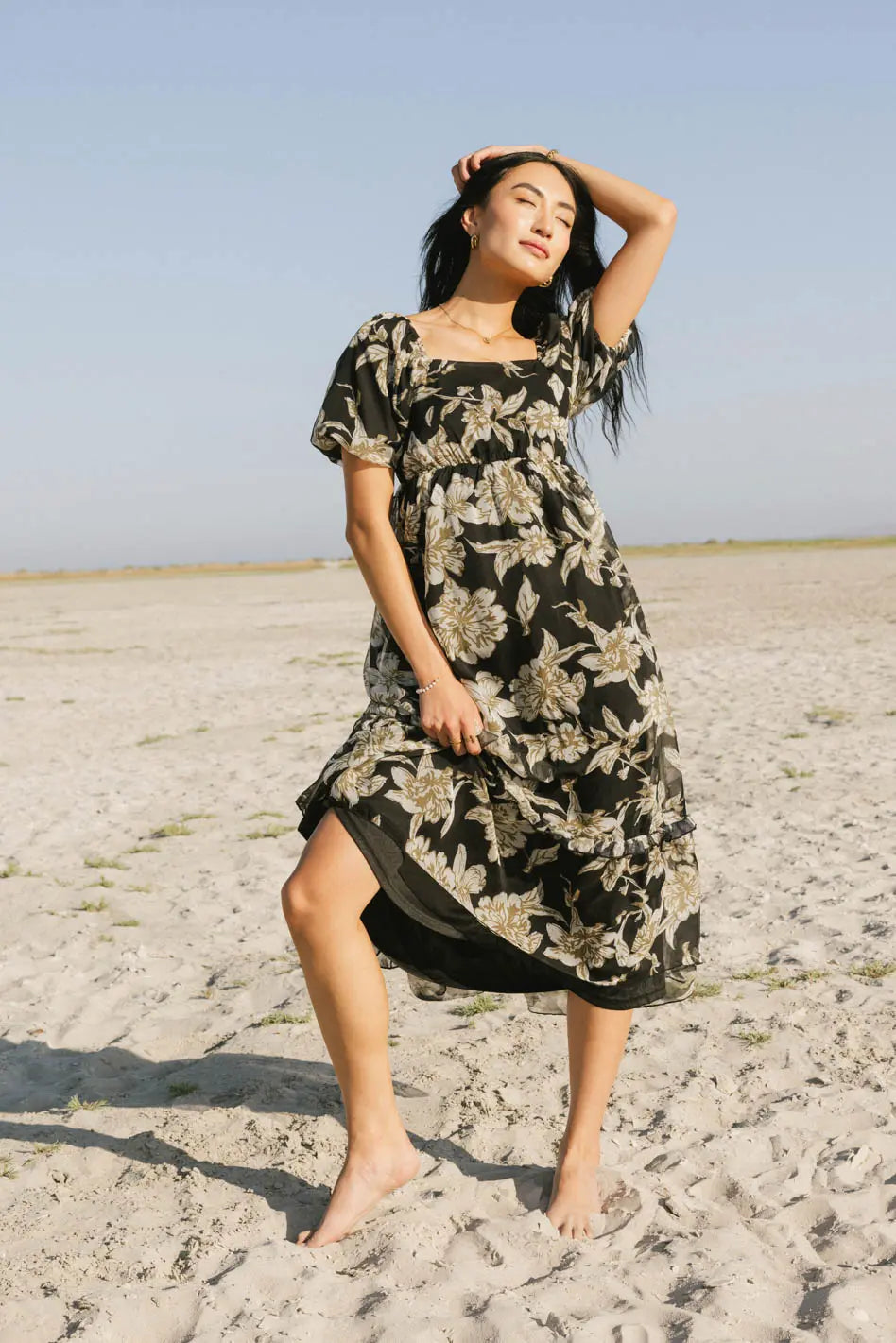 Olivera Floral Midi Dress FINAL SALE