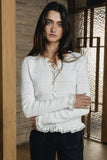 Warren Smocked Blouse in Ivory
