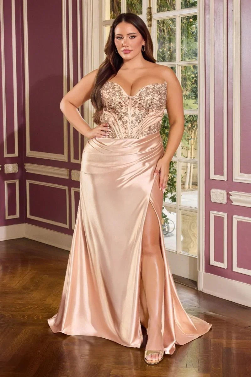 Darylanna Gown Strapless Corset Evening Dress