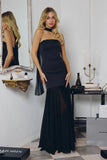 Sheila Strapless Maxi Dress With Scarf