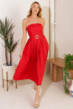 DAYS THAT FADE WOVEN MIDI DRESS FINAL SALE