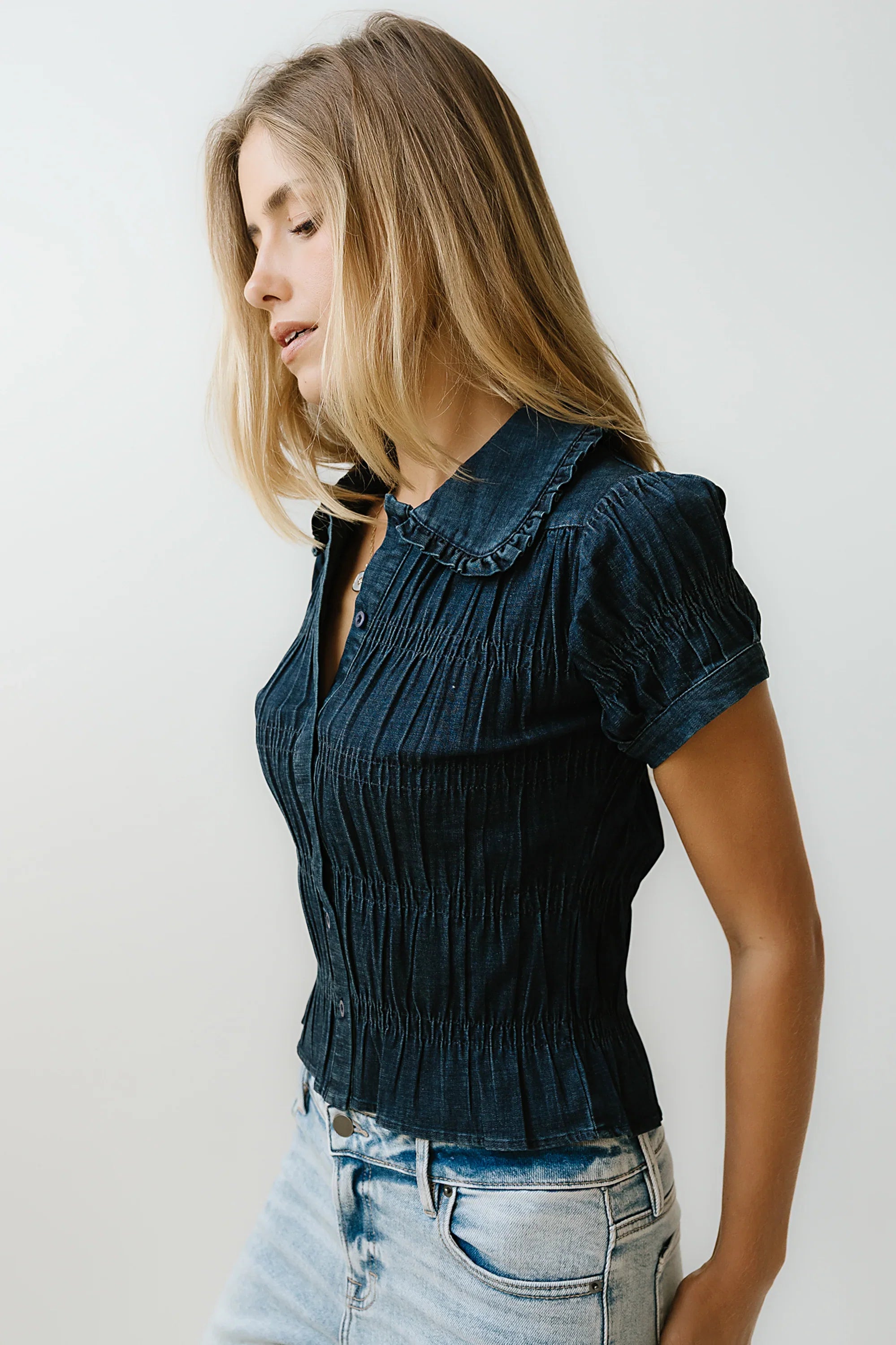 Maddie Smocked Blouse