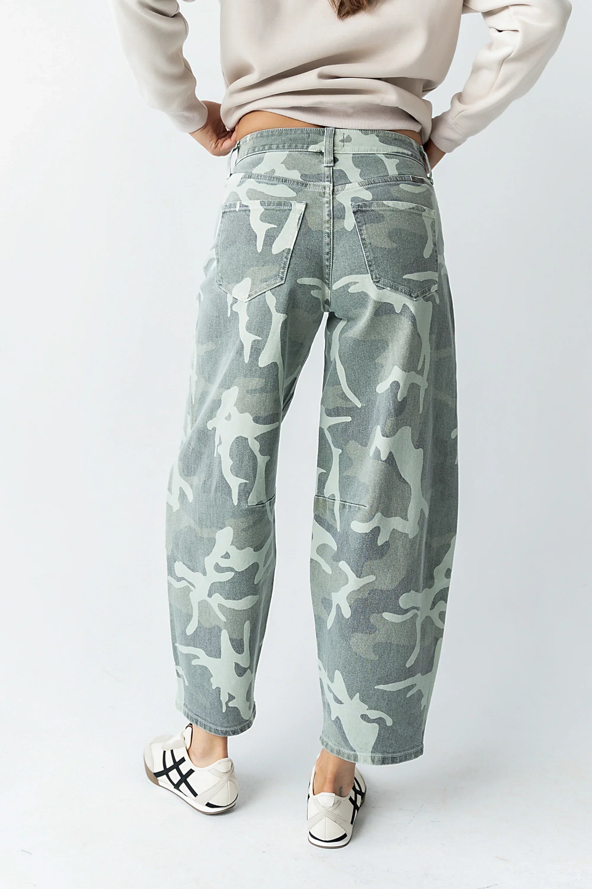 Maddison Camo Barrel Jeans FINAL SALE