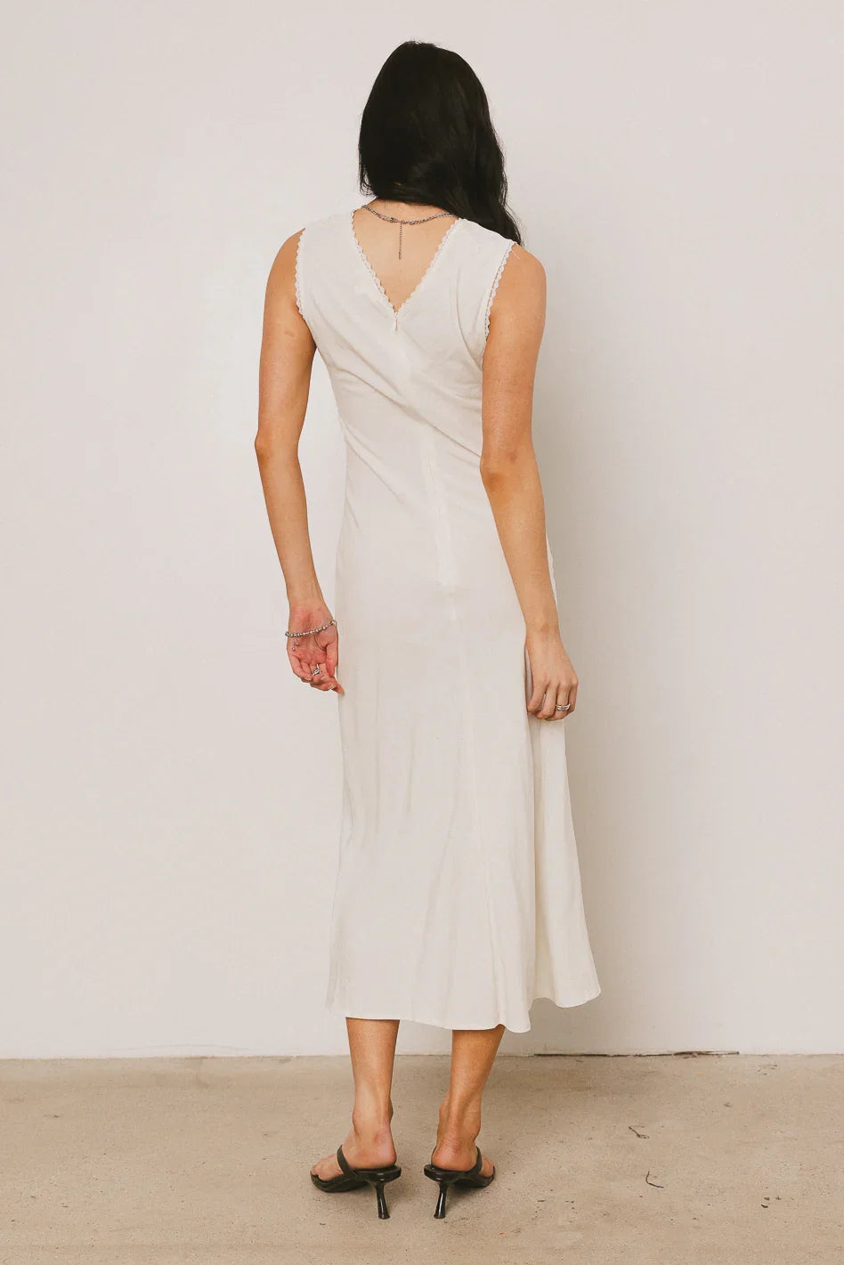 Angela Maxi Dress in Cream FINAL SALE