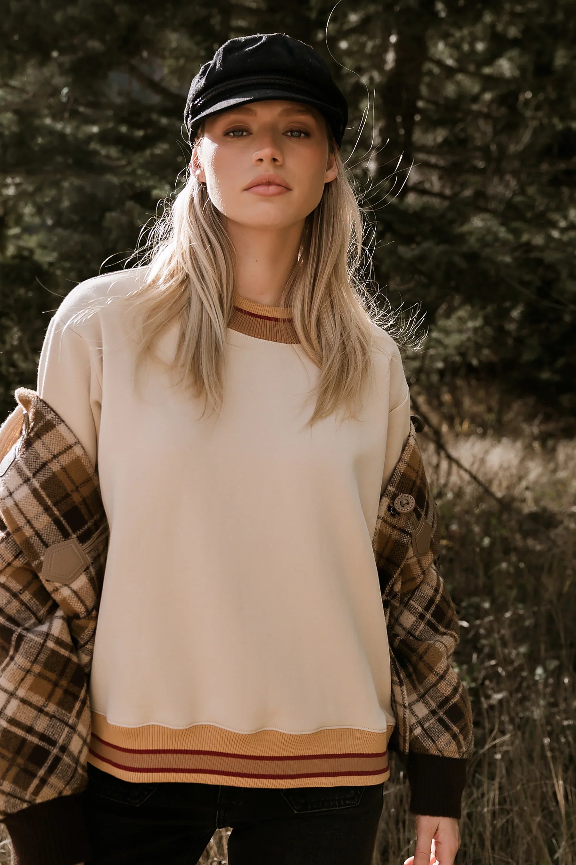 Marie Oversized Sweatshirt in Bone FINAL SALE
