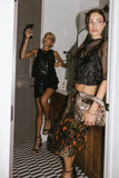 Tasha Woven Crossbody in Gold FINAL SALE