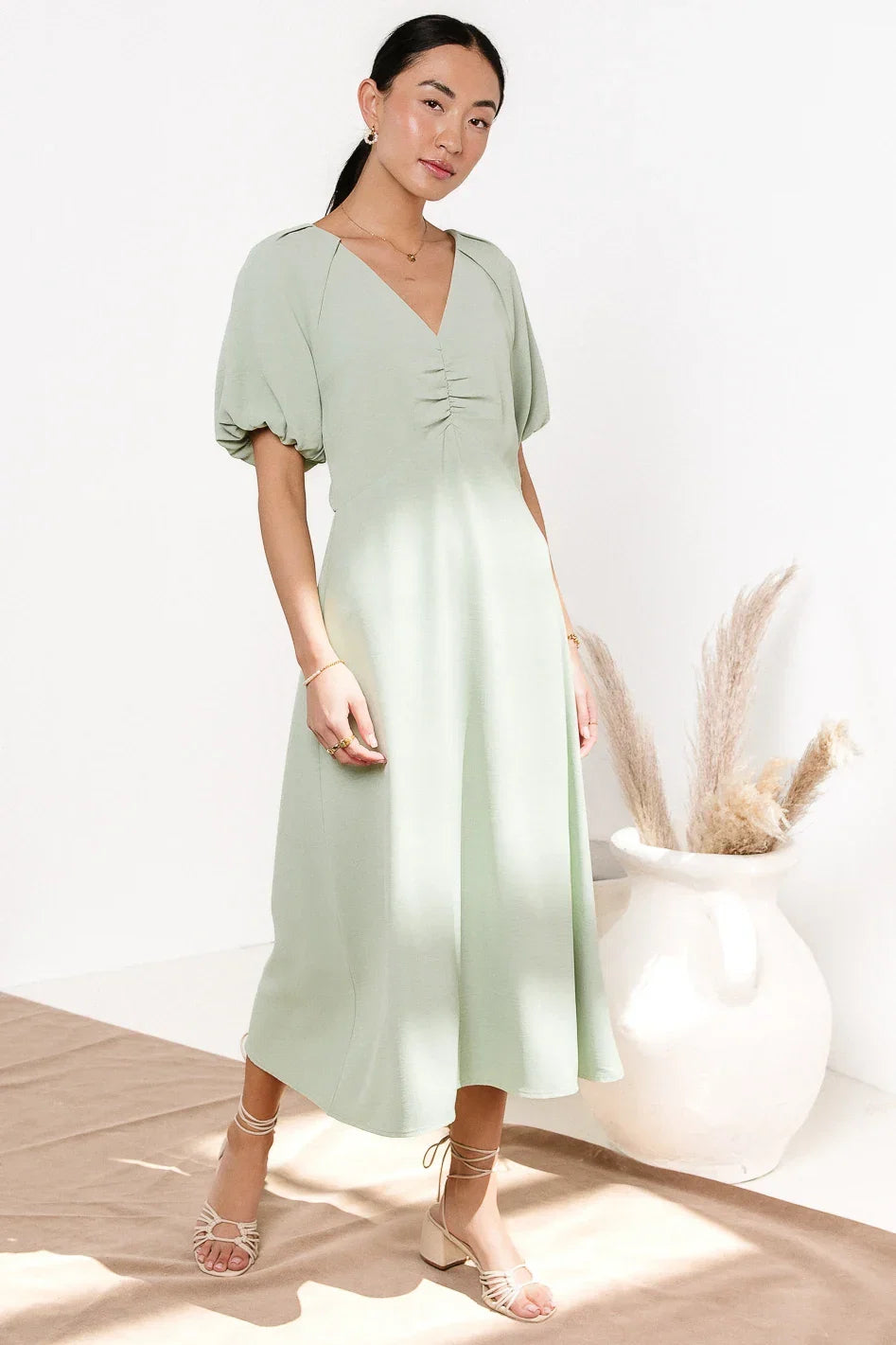 Maeve Midi Dress in Mint FINAL SALE