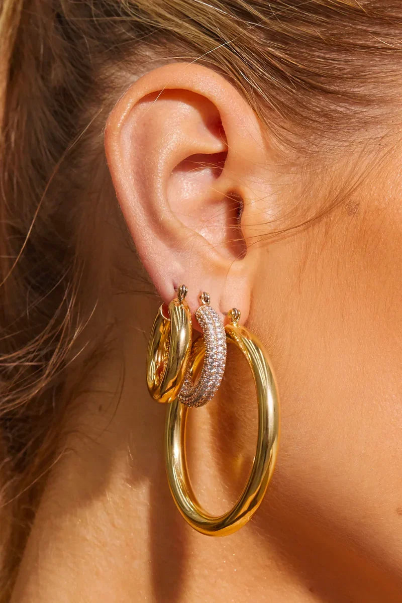LUV AJ Amalfi Tube Hoops