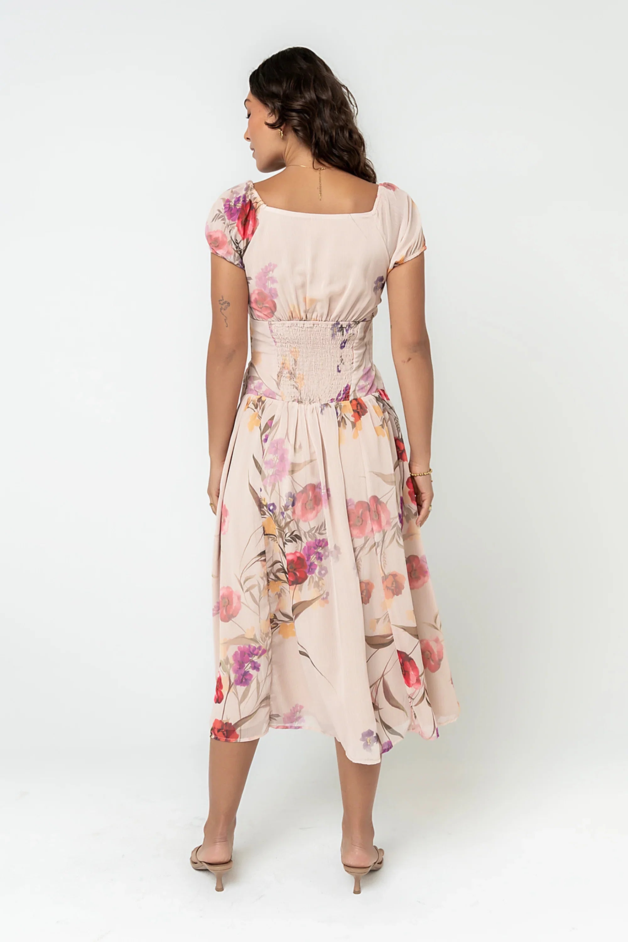 Carly Floral Midi Dress