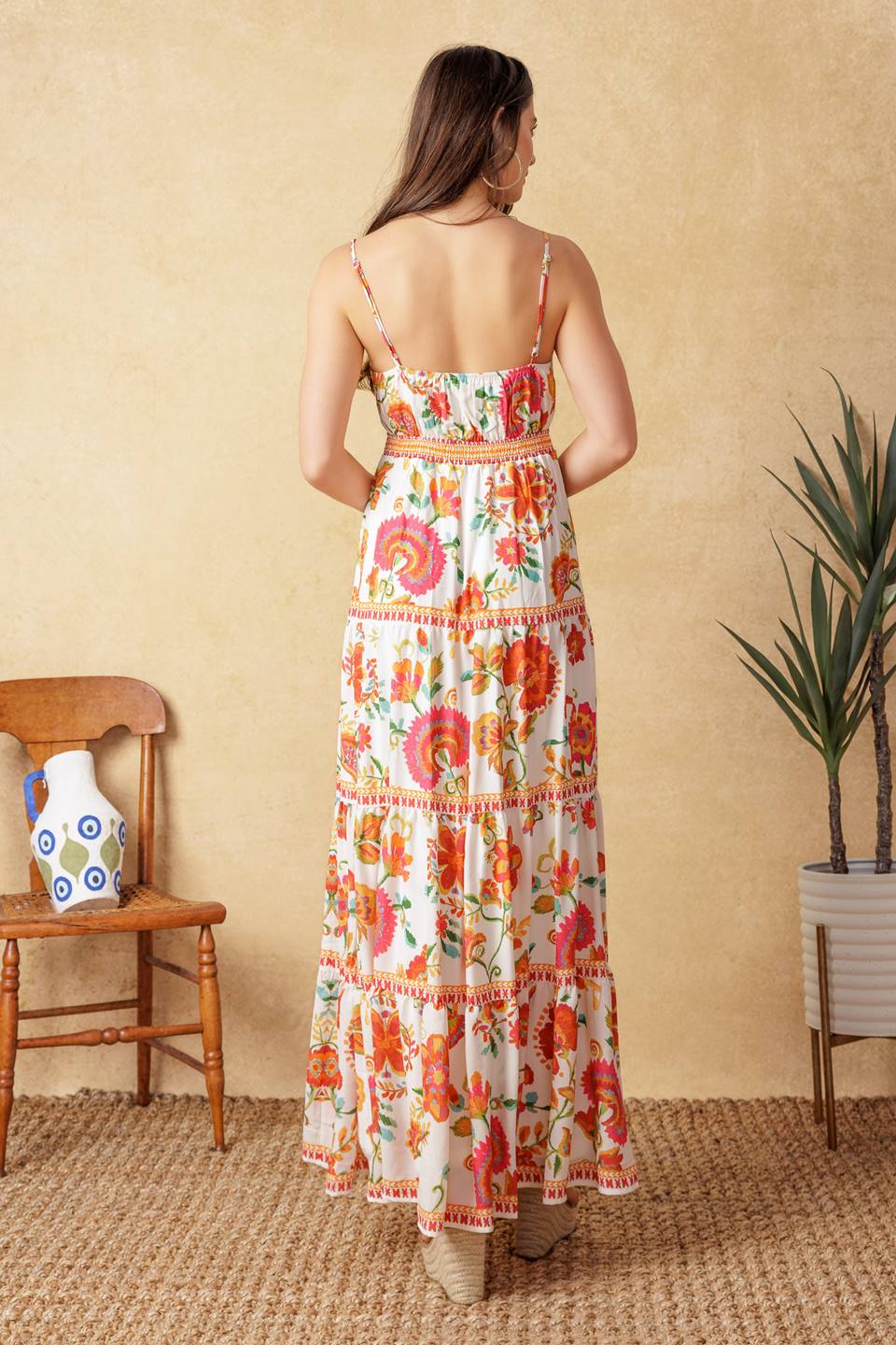 SUMMER SANGRIA MAXI DRESS RED