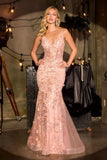 Cynthia Gown Floral Embellished Tulle Dress