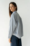Markell Oversized Button Up in Blue