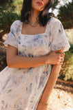 Kendry Floral Maxi Dress in Blue FINAL SALE