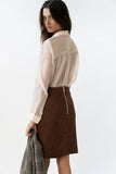 Franny Suede Mini Skirt FINAL SALE