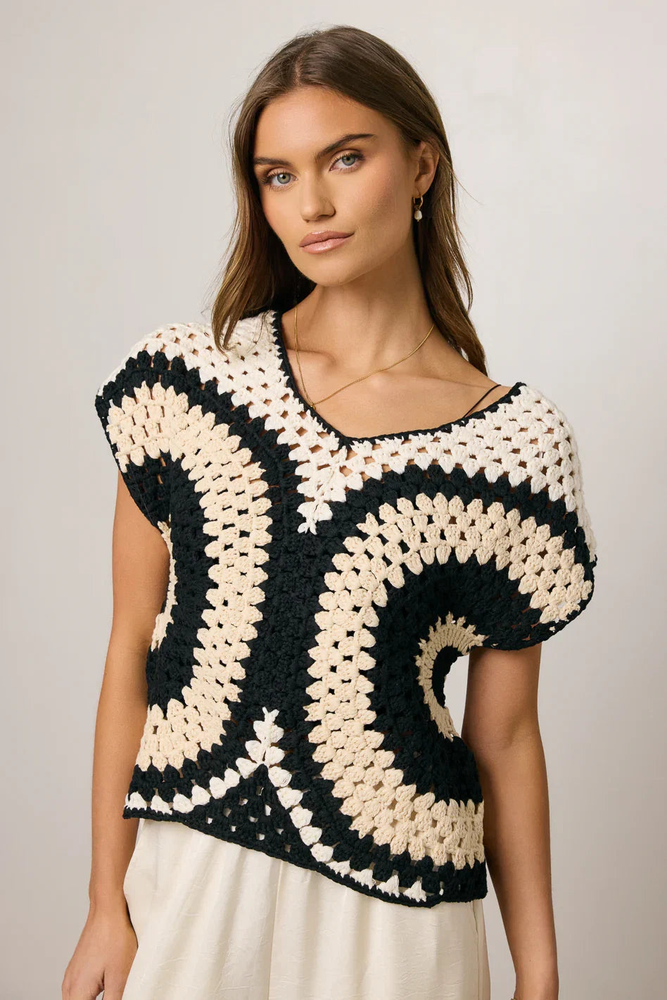 Brandy Crochet Sweater FINAL SALE