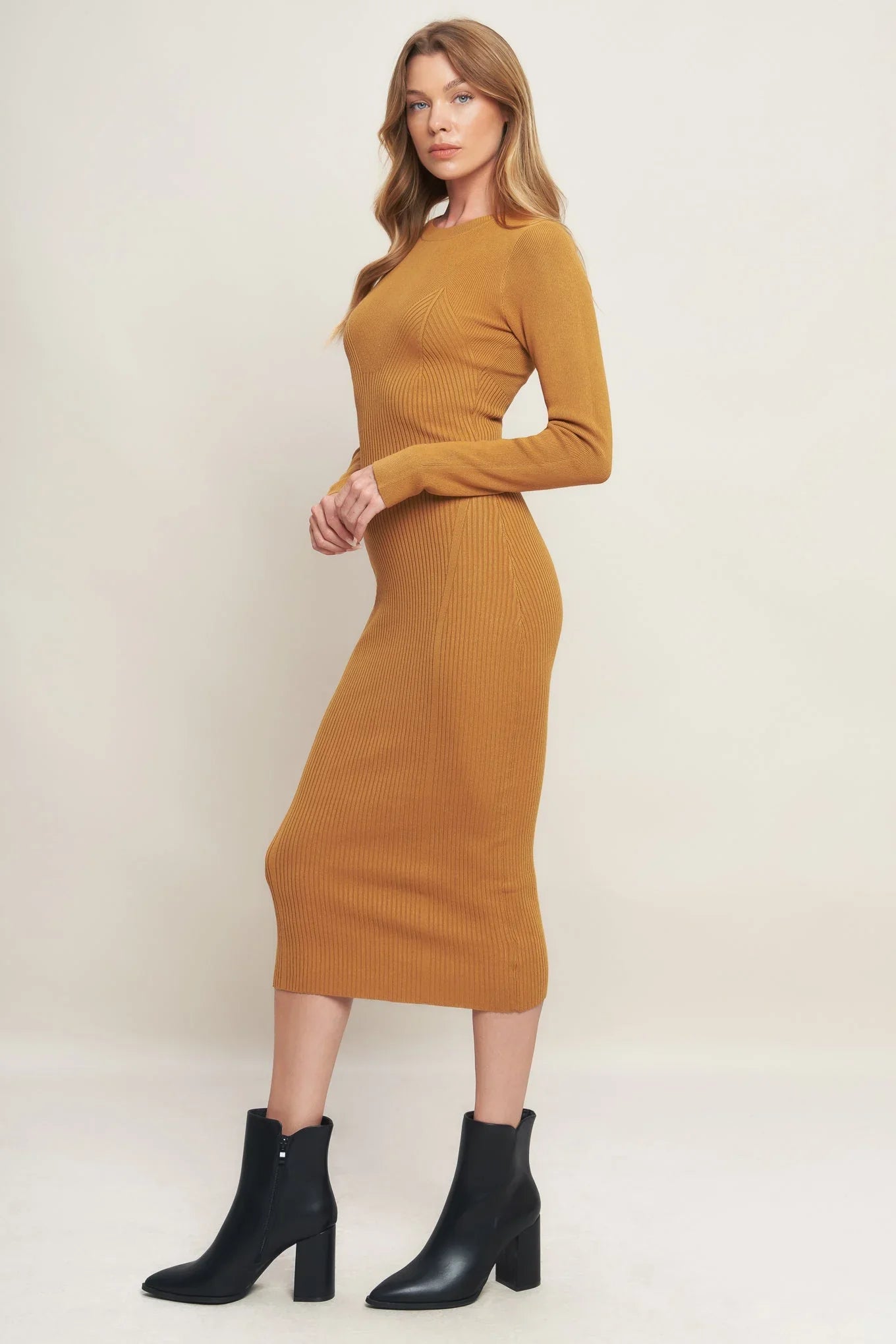 BE WITH YOU SWEATER MIDI DRESS FINAL SALE
