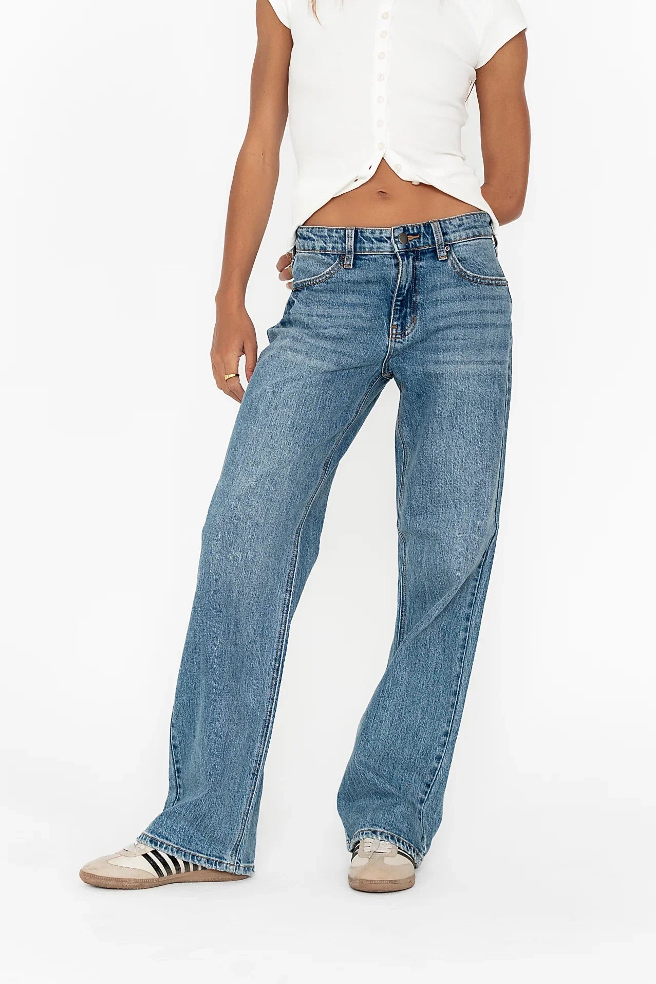 Marshall Straight Leg Jeans in Medium Wash FINAL SALE