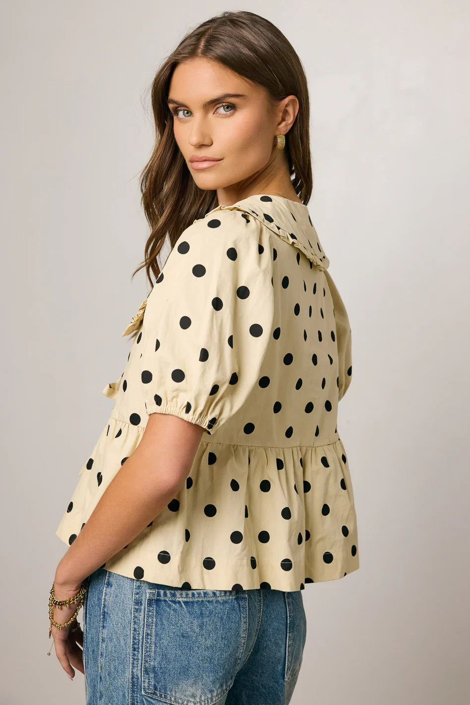 Ronie Peplum Top FINAL SALE