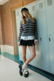 Morgan Striped Sweater in Grey FINAL SALE