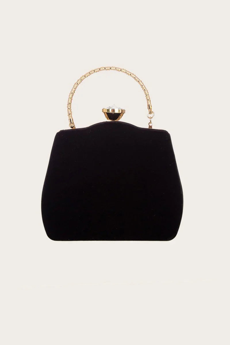 Black Beading Handbag