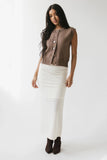 Tori Sweater Vest in Taupe