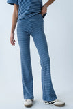 Jannet Striped Pants in Navy