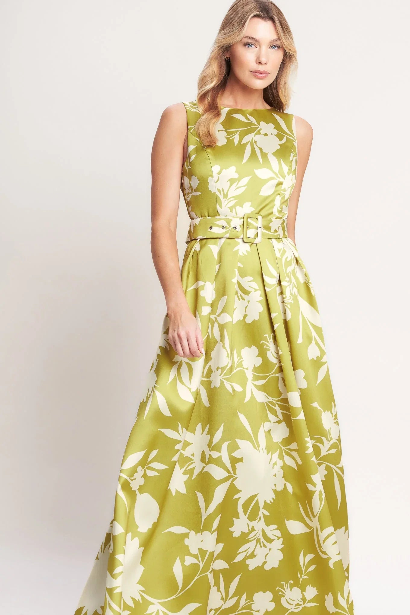 LIME FLORAL MAXI DRESS FINAL SALE