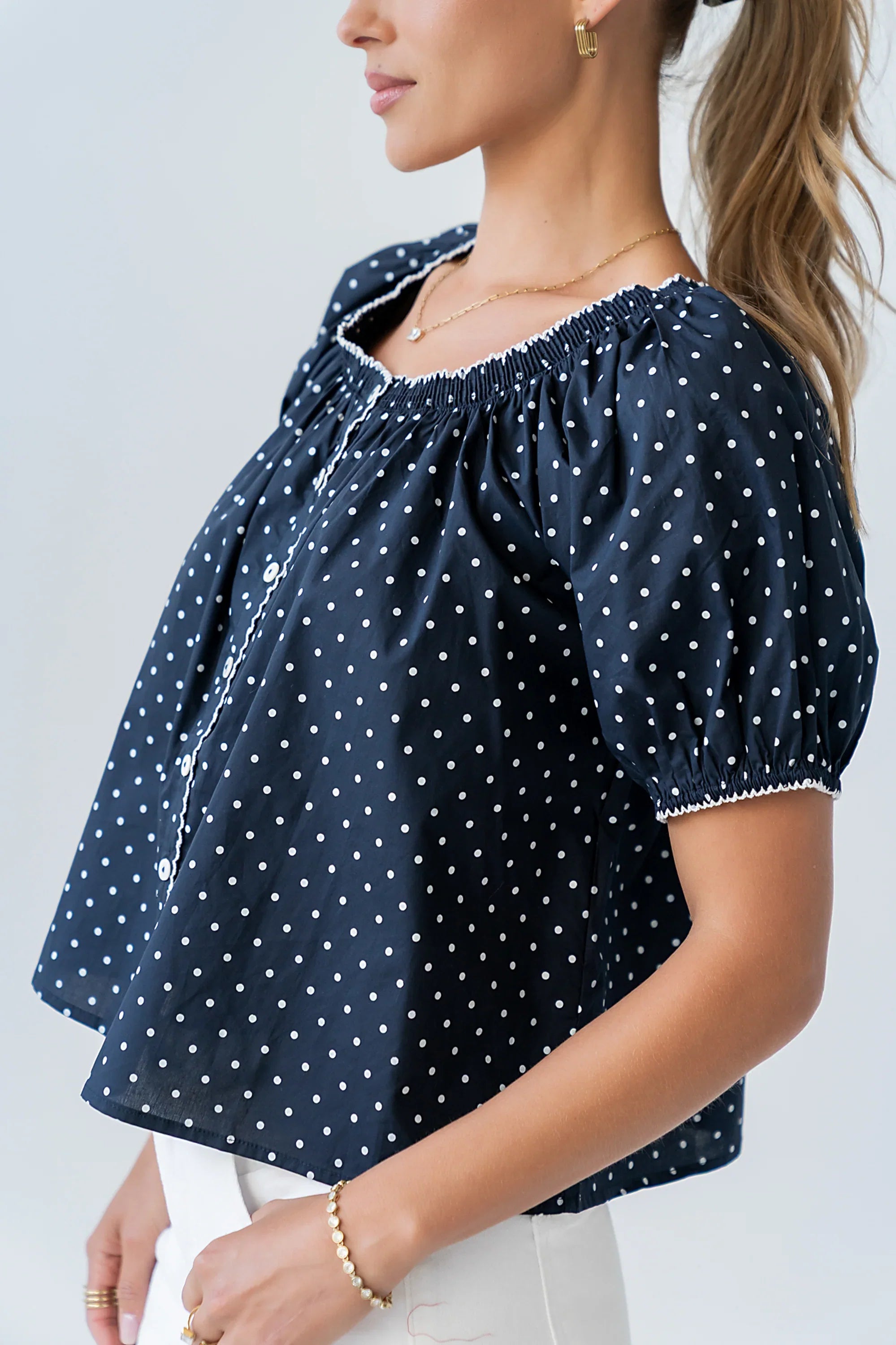Dasha Polka Dot Blouse