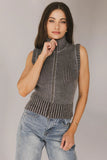 Monroe Zip Up in Grey FINAL SALE