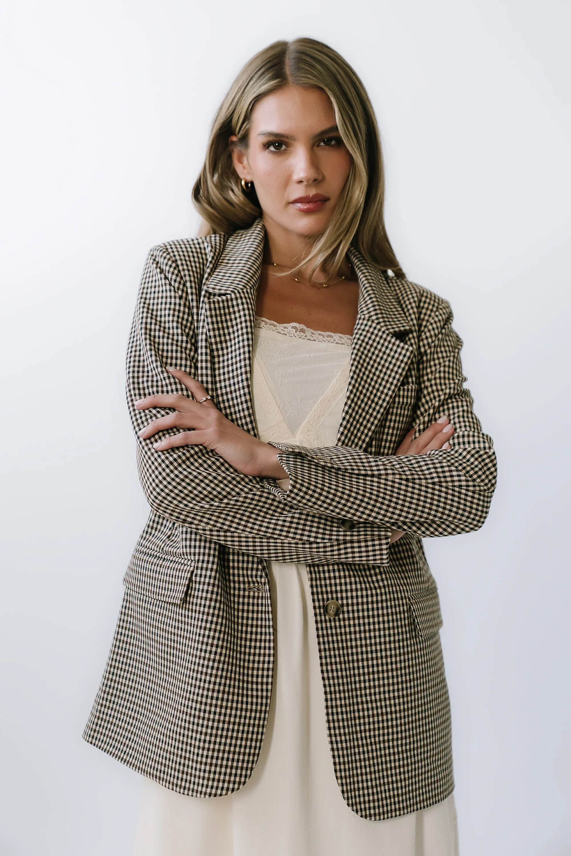 Carie Gingham Blazer