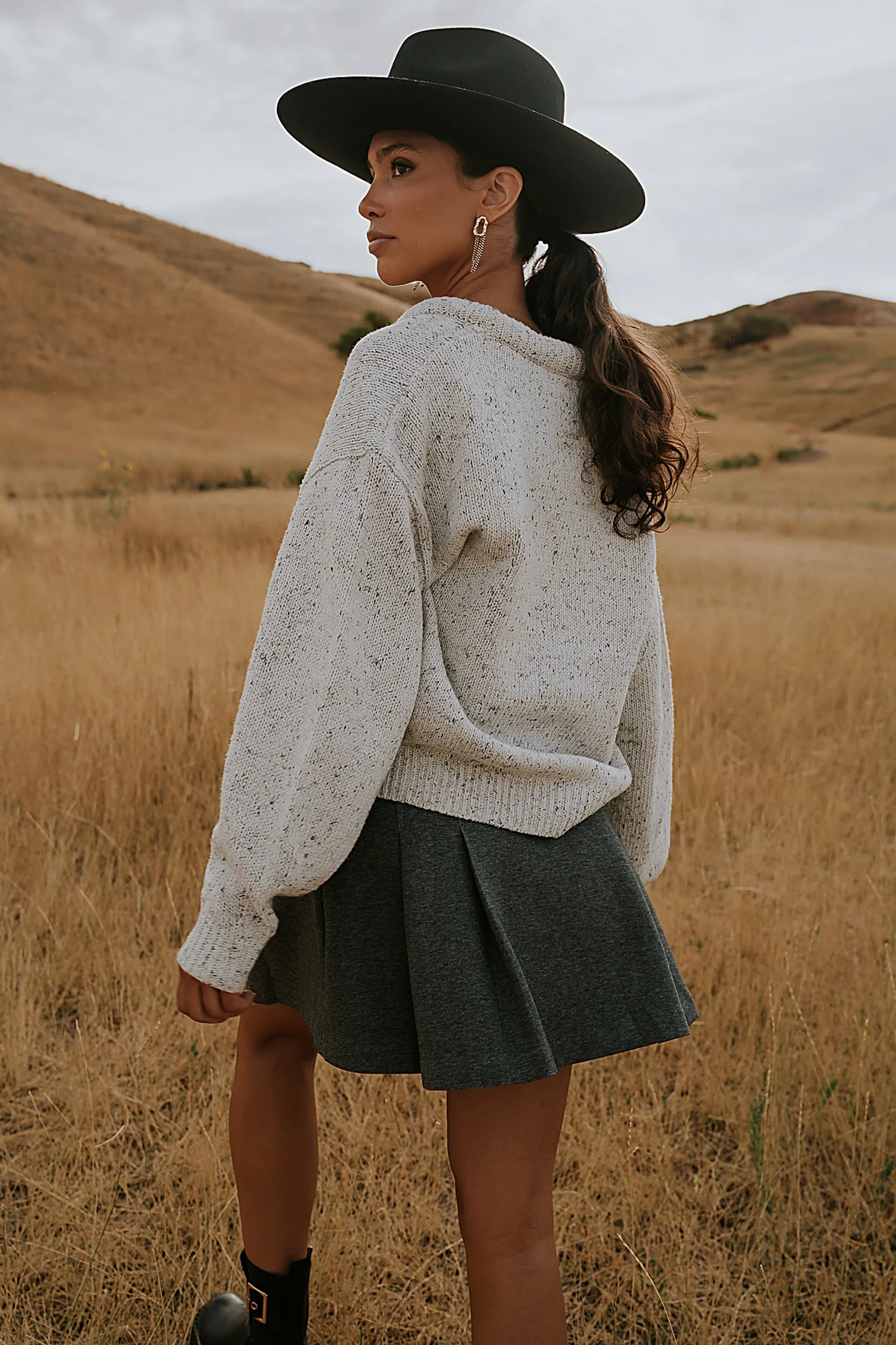 Fern Relaxed Sweater in Ivory