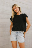 Myra Embroidered Blouse in Black FINAL SALE