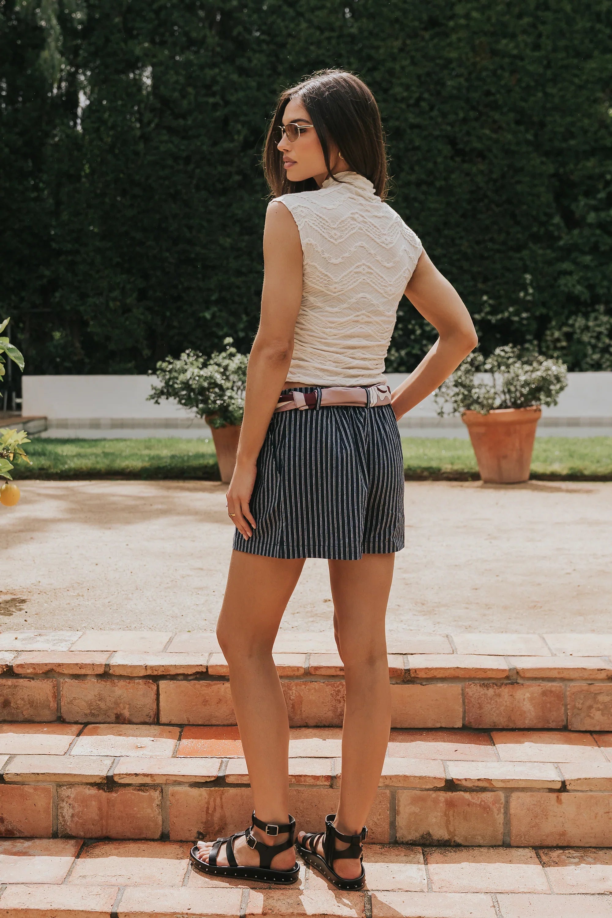 Morgan Striped Shorts