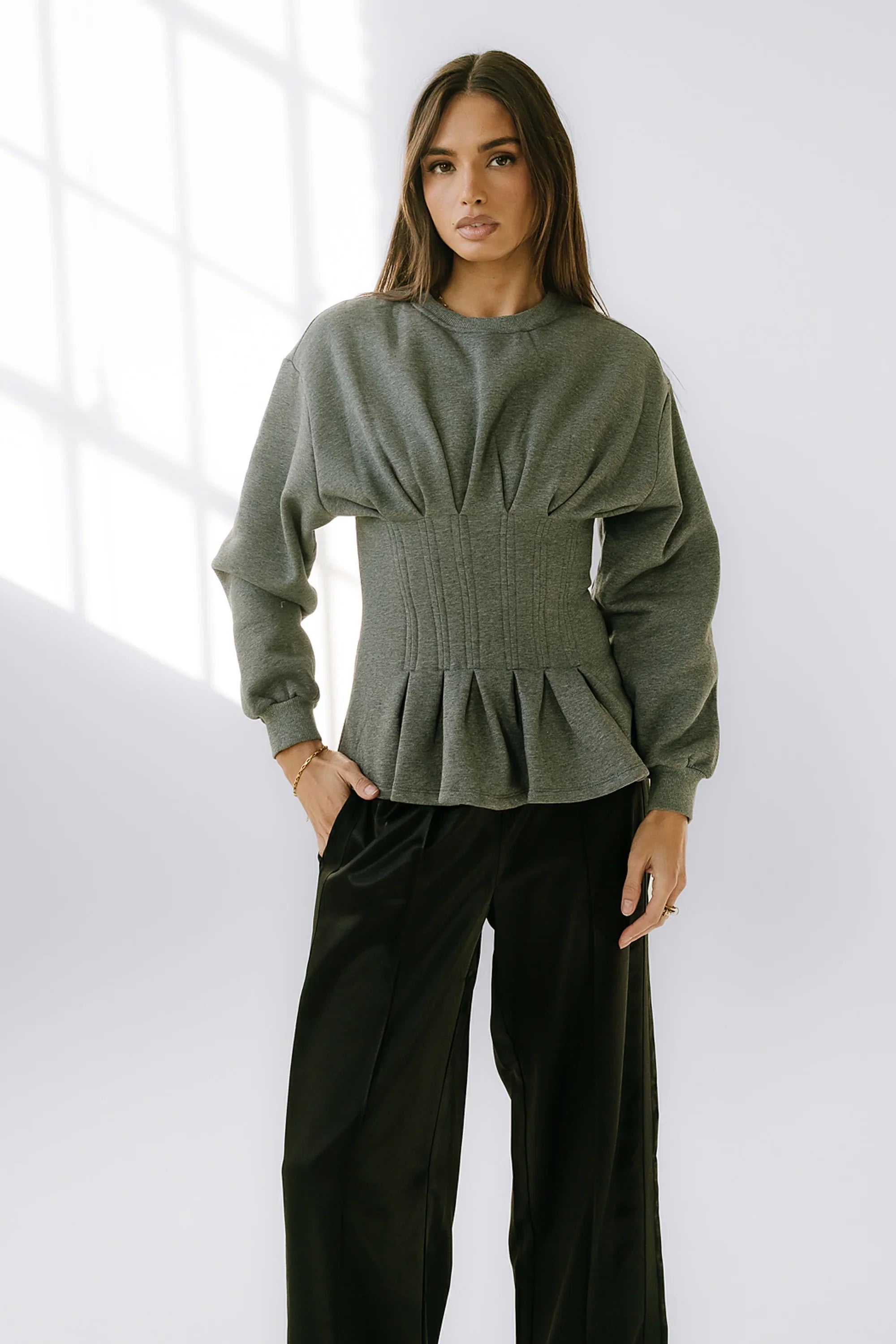 York Pleated Sweater FINAL SALE