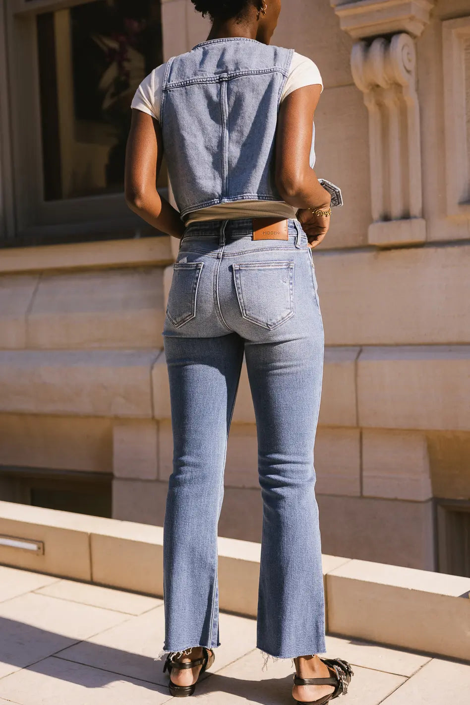 Allegra Cropped Bootcut Jeans FINAL SALE