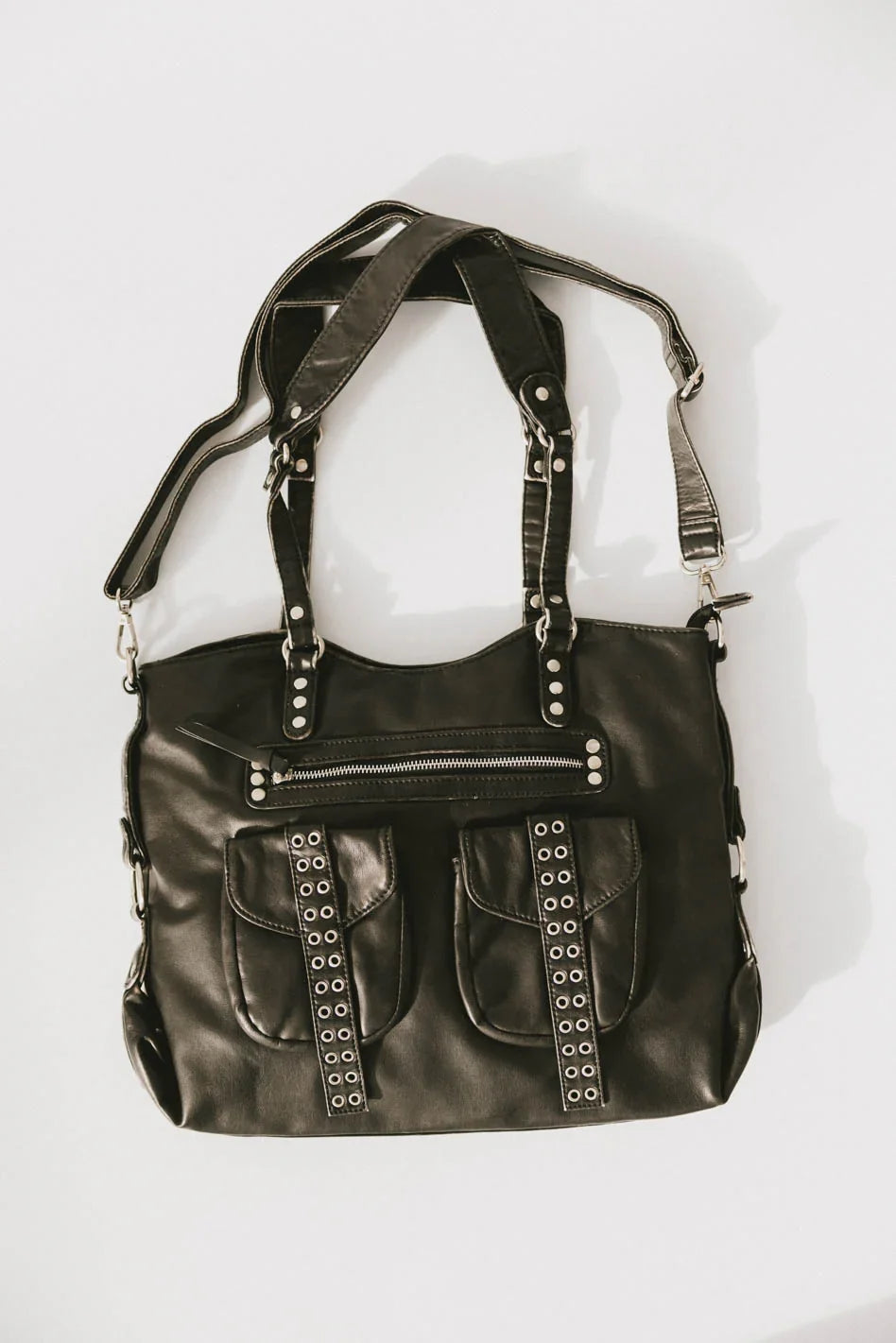 Lennox Studded Faux Leather Tote FINAL SALE