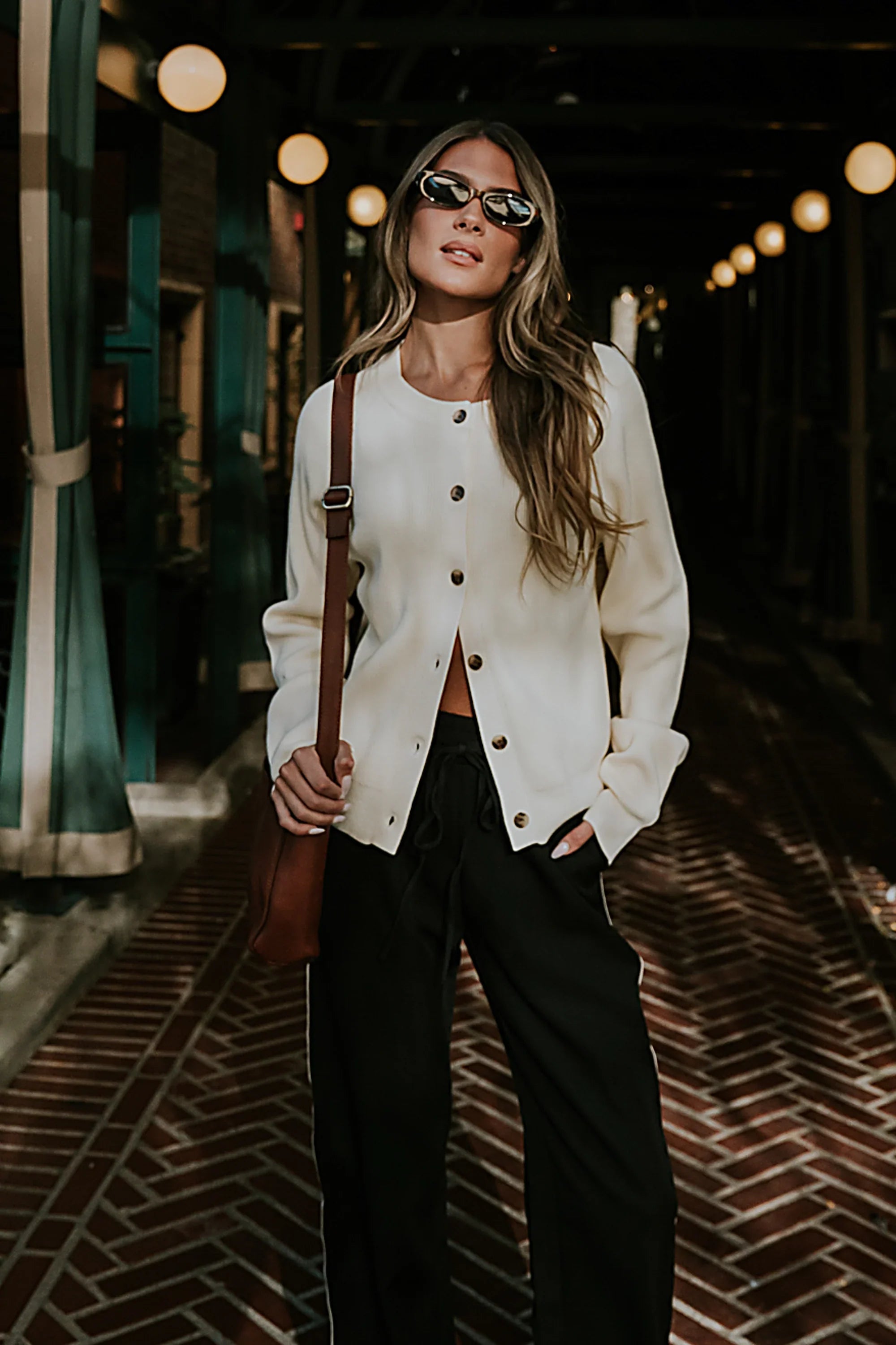 Debbie Ribbed Sweater in Ivory FINAL SALE