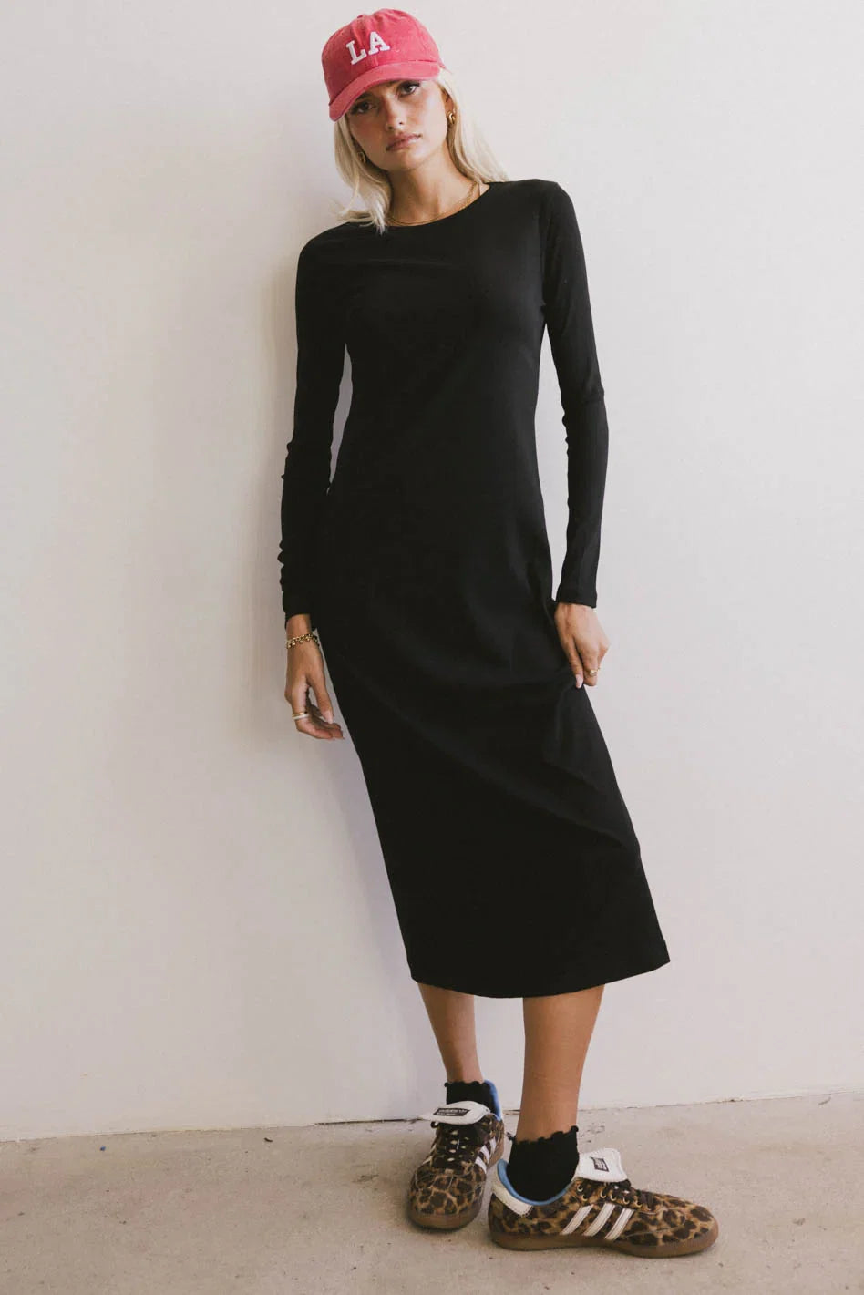 Hollis Ribbed Dress in Black FINAL SALE