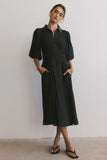 Belen Midi Dress in Dark Teal FINAL SALE