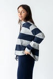 Kaysen Striped Top in Navy FINAL SALE