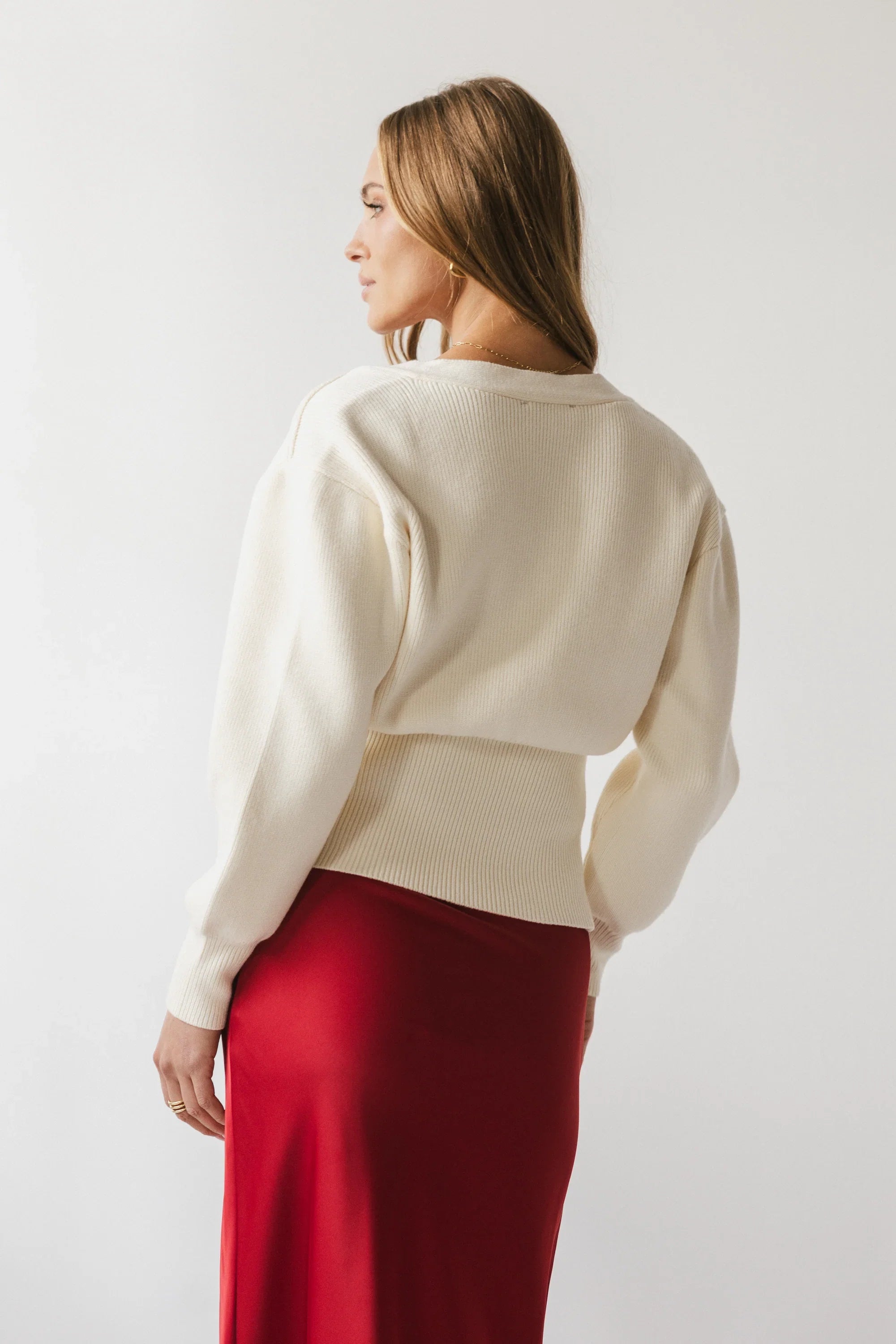 Minnie Knit Cardigan in Cream FINAL SALE