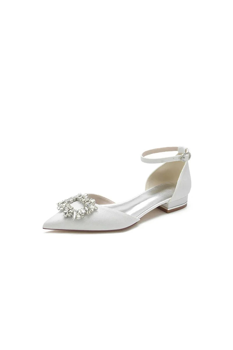 Glitter Crystal Low Heels