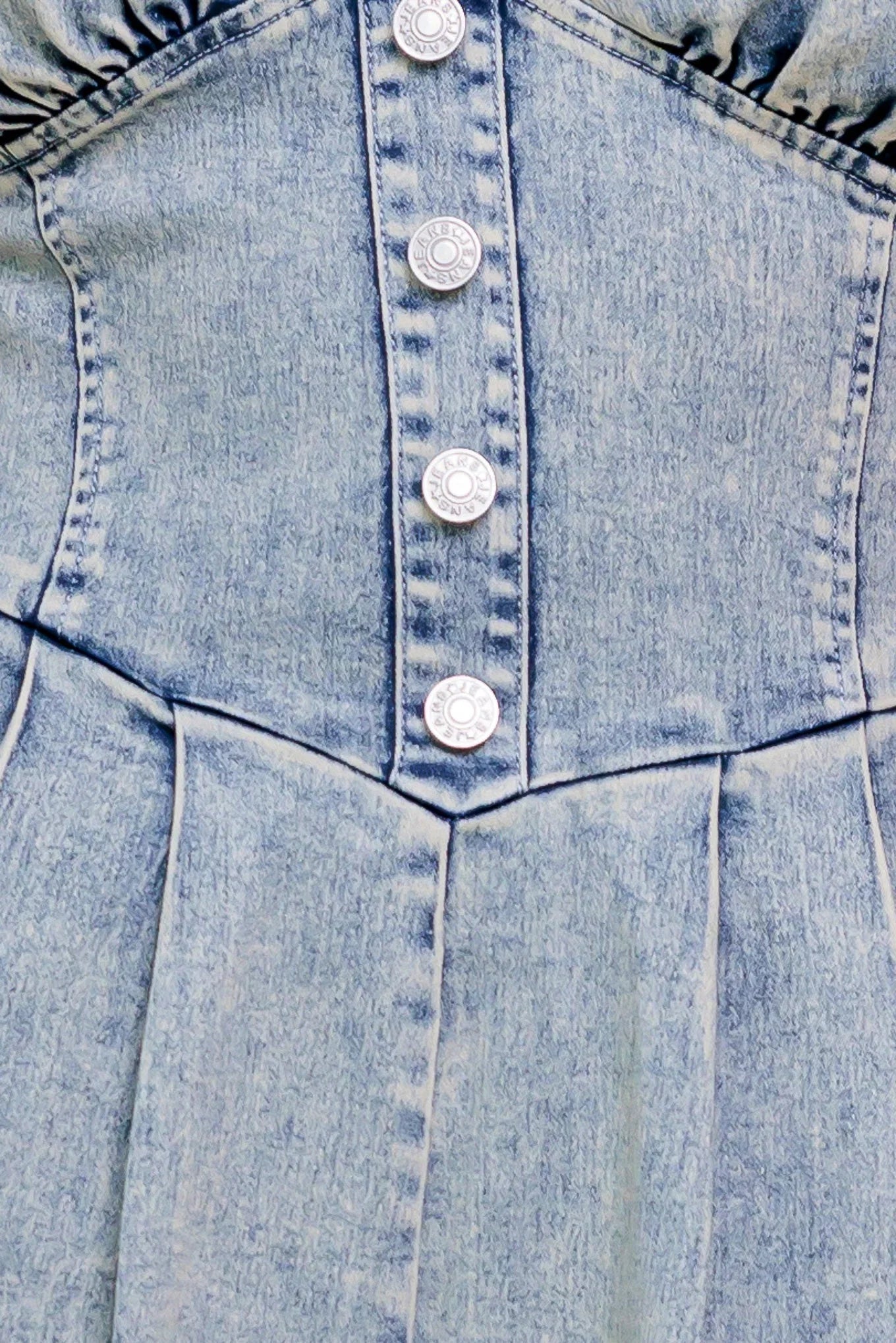 CORI ACID WASH DENIM ROMPER