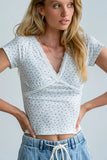 Liliana Floral Tee in Ivory