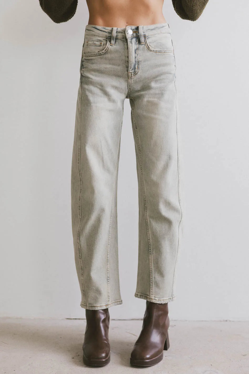 Frenchie Barrel Jean FINAL SALE